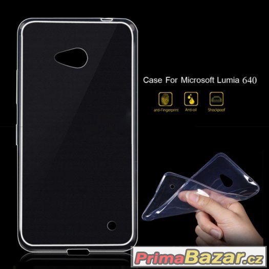 TPU Clear Cover pro telefon Lumia 640 – fotografie 1