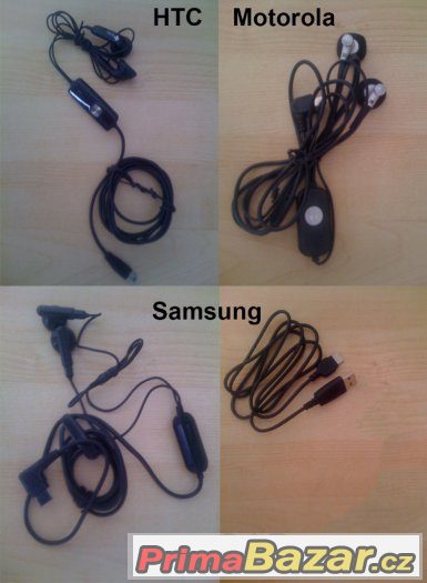 Originální sluchátka: HTC +Motorola +Samsung – fotografie 1