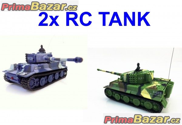 Dárek pro sourozence - 2x RC mini tank Tiger – fotografie 1