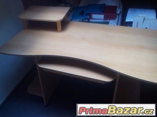 Prodám psací a PC stůl, buk – fotografie 4