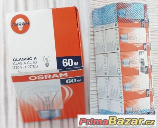 Žárovky klasické závit E27 60 W výrobce OSRAM – fotografie 1