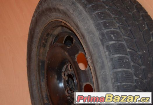 Plechová kola 15" 5x112 6J ET47 + 195/65 R15 na dojetí – fotografie 2