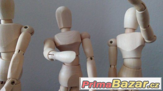 Dřevěný panák pro výuku figurální kresby – fotografie 3