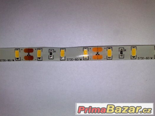 LED pásky SMD 5730 14,4W/m IP 65 teplá bílá - VÝKON +KVALITA – fotografie 3
