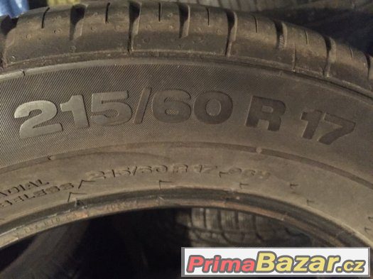 Prodám 4ks letních Continental  Premium C 2 215/60 R17 96H – fotografie 3