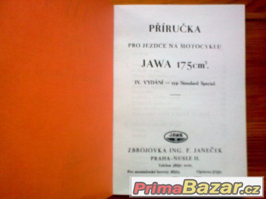 Příručka JAWA 175 Standard Special – fotografie 3