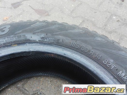 2x zimní pneu Vredestein 185/60/14 - Škoda Fabia, VW Polo – fotografie 2