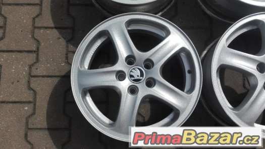 Alu kola 5x100 R15 - Škoda Octavia I, Fabia I, VW Golf IV – fotografie 3