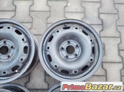 Plechové disky 5x100 R14 6J ET43 - Škoda Fabia I, Roomster – fotografie 4