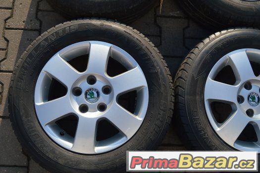 Alu kola 5x112 R15 ORION - Škoda Octavia II, VW Touran – fotografie 3
