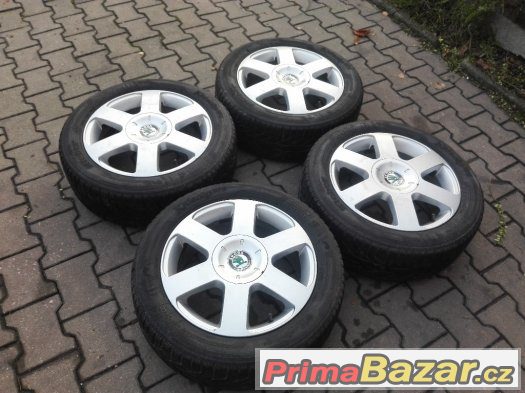 Alu kola 5x112 R16 VEGA - Škoda Octavia II, VW Touran – fotografie 1