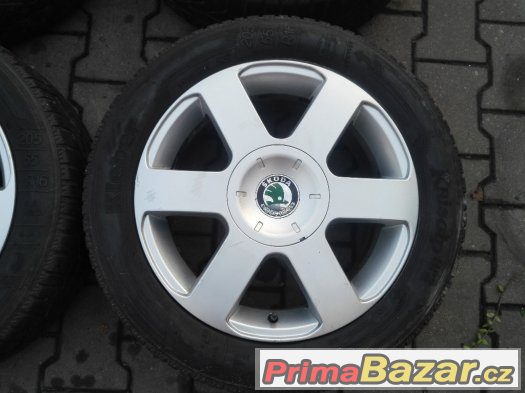 Alu kola 5x112 R16 VEGA - Škoda Octavia II, VW Touran – fotografie 4