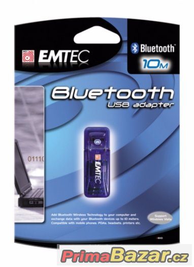 EMTEC Bluetooth USB Adapter 10m-NOVÝ, nerozbalené – fotografie 1