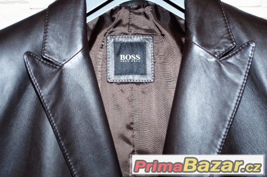 Nádherné kožené luxusní sako Hugo Boss 52 – fotografie 4