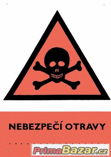 cedule bezpečnostní plast smalt papir umakart atd tabulka, – fotografie 4