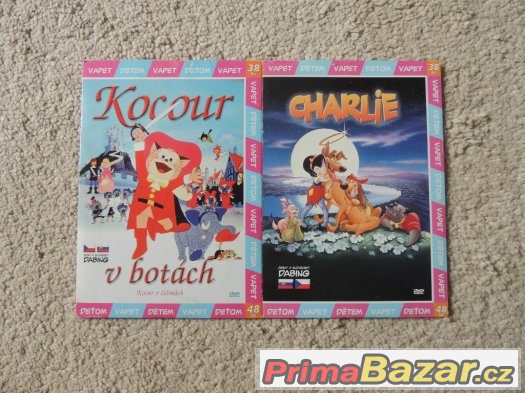 DVD Barbie, Roboti, Charlie, Kocour v botach, vily a Ninja – fotografie 1