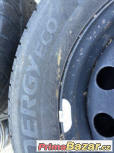 PRODÁM OBUTOU LETNÍ SADU NA FORD 4x108 S PNEU 185/65/14" – fotografie 3