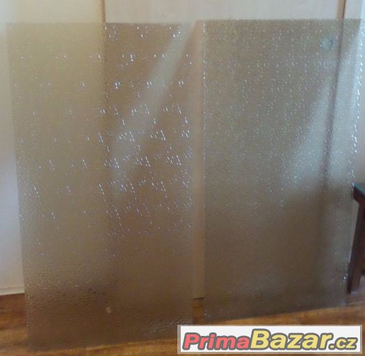 Náhradní plasticky vzorované-tónované sklo do dveří-1 ks – fotografie 1