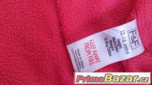 Dětská zimní bunda, bundička, zn. F&F, vel. 86 (12-18měs.) – fotografie 5