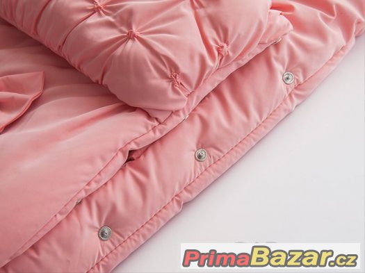 Zimní růžový  fusak Armani Baby. – fotografie 4