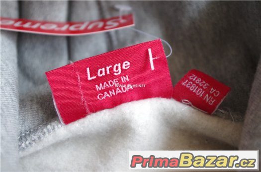Supreme Grey L hoodie – fotografie 3
