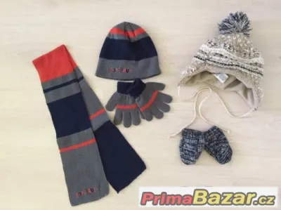 2x zimní set na chlapečka vel. 1-2 roky
