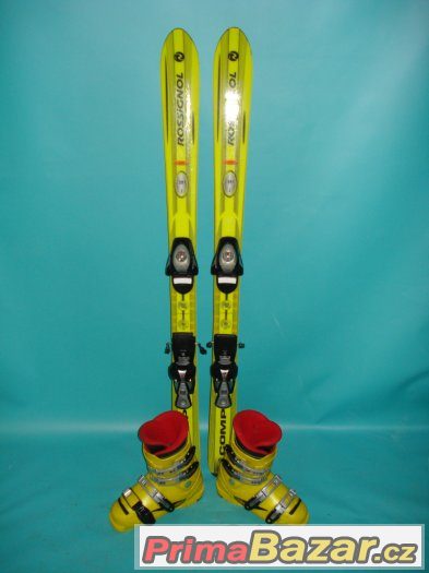 Dětské lyže Rossignol Comp  120 cm + boty 230mm – fotografie 1