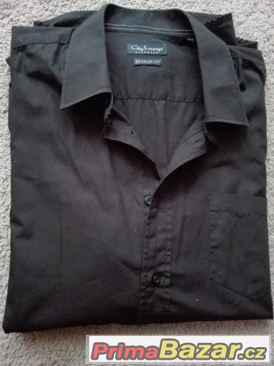 Černá košile 44 (L-XL) – fotografie 3
