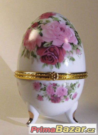 Porcelánové vejce ve stylu FABERGÉ – 12 cm. – fotografie 3