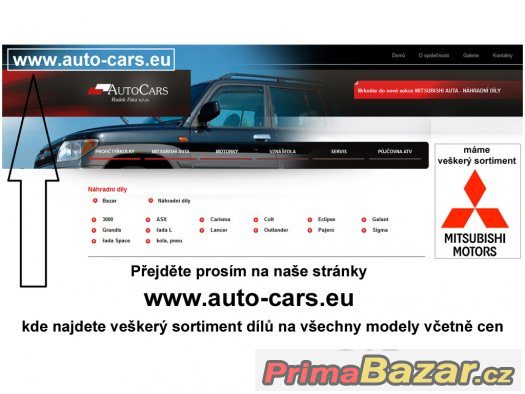 ASX, Carisma, Colt, Grandis, Lancer, Outlander, Pajero – fotografie 1