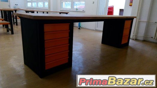Dílenský pracovní stůl, ponk 2x box – fotografie 2