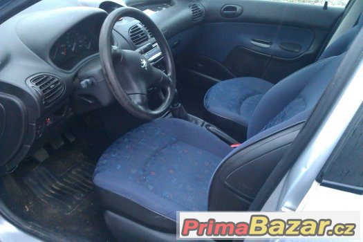 PEUGEOT 206 1,9 DIESEL r.:2001 - bez EKO daně – fotografie 5
