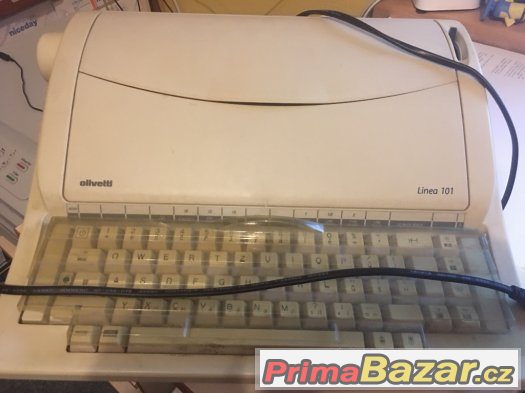 Elektrický psací stroj Olivetti Linea 101 , cena 200,-Kč – fotografie 1