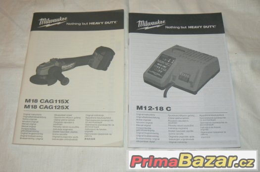 Milwaukee M18 CAG125X nová. ČB. – fotografie 4