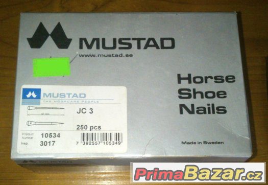Hřebíky podkovářské Mustad a sekáček kovářský Nové – fotografie 3