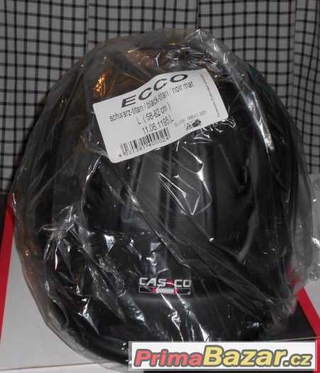 Casco ecco black-titan noir mat 58-62 cm velikost L – fotografie 2