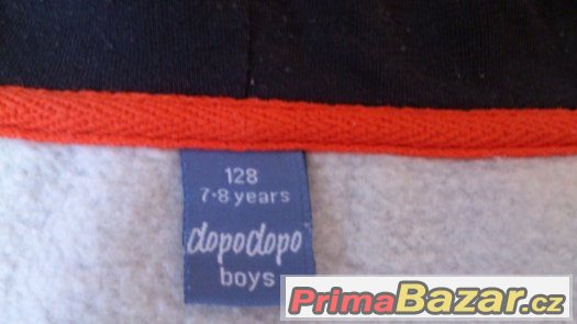 Chlapecká mikina s kapucí, Dopodopo, vel.128 – fotografie 4