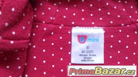 Dětská mikina, mikinka, zn. Gmini, vel.80 – fotografie 3