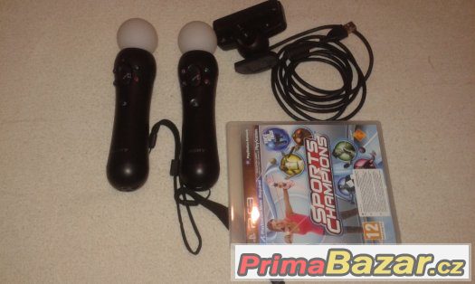 Playstation 3 Move Set ovladače + kamera + hra – fotografie 1