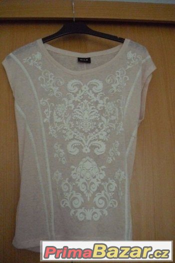 Růžové tričko, značky Vila Clothes – fotografie 1