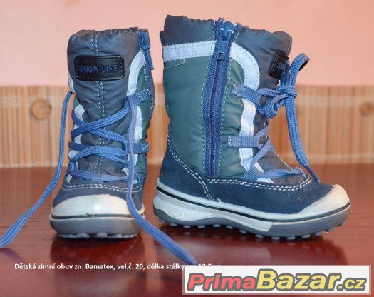 Zimní dětská obuv zn. Bamatex vel.č.20 – fotografie 1