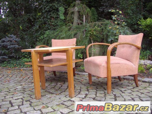 Jindřich Halabala H- 213 / konferenční sestava / křesla / – fotografie 1