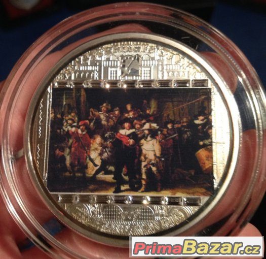 Prodám noční hlídku - Rembrandt - stříbro a Swarovski krysta – fotografie 1