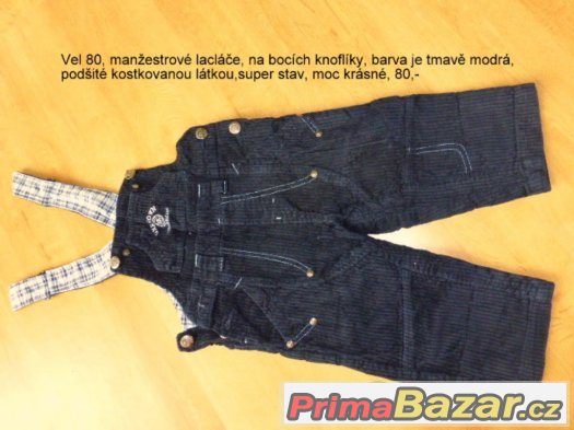 Tepláky, kalhoty, lacláče vel 68-98 – fotografie 5