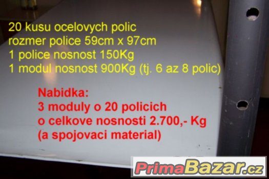 Regal modulovy do skladu / garaze / vybaveni provozovny – fotografie 2