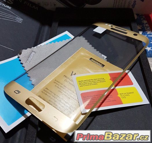 Samsung G935 Edge - Tvrzené sklo Gold – fotografie 1