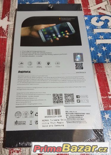 Samsung G935 Edge - Tvrzené sklo Gold – fotografie 4