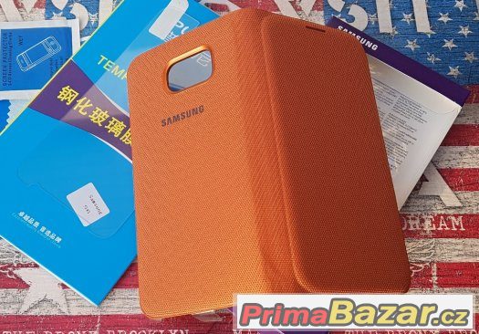 Samsung S6 G920 SADA Sklo+Pouzdro oranžové – fotografie 5