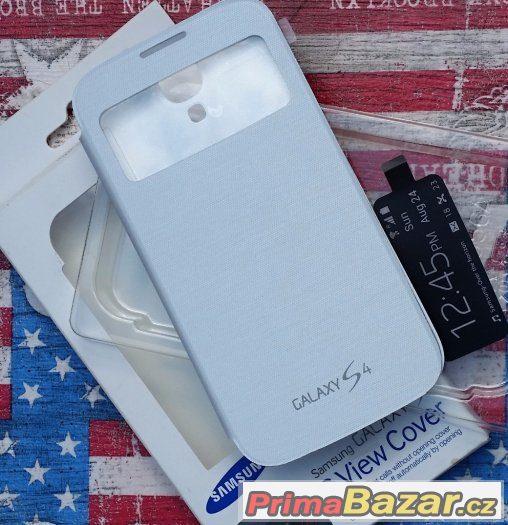 Samsung flip S-view pro Galaxy S4 i9505, bílá – fotografie 3