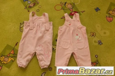Krásné semišové kalhoty pro miminko 3-6 a 6-9 měsíců -
